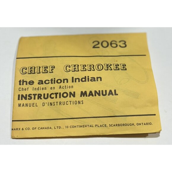 60s Vintage Marx Johnny West Indian Chief W/ Accessories & certification ! Rare - Picture 9 of 10